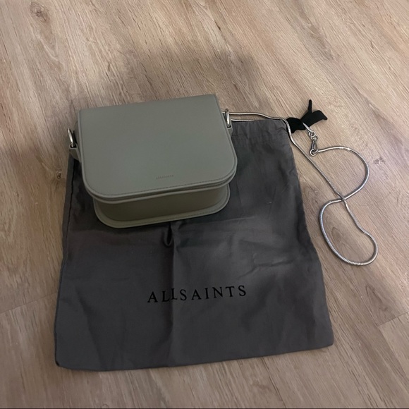 NEW Allsaints Gray Crossbody - Picture 1 of 6